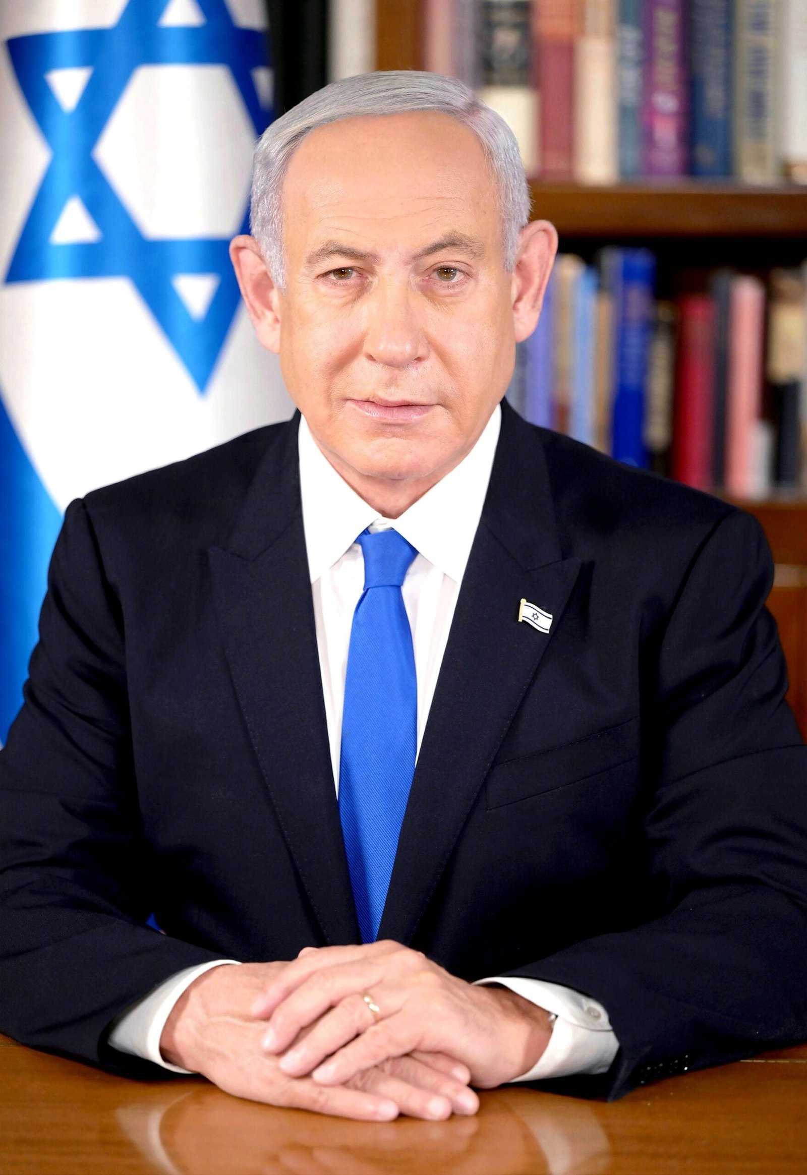 Official portrait of Israeli Prime Minister Benjamin Netanyahu.