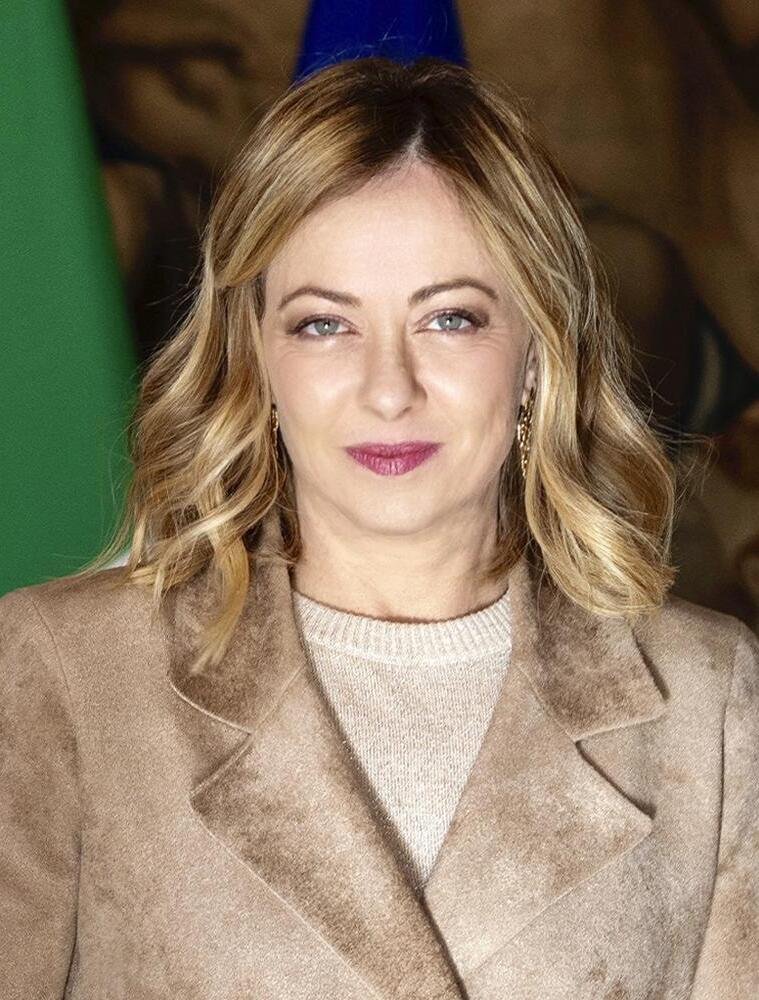 Official portrait of Italian Prime Minister Giorgia Meloni
