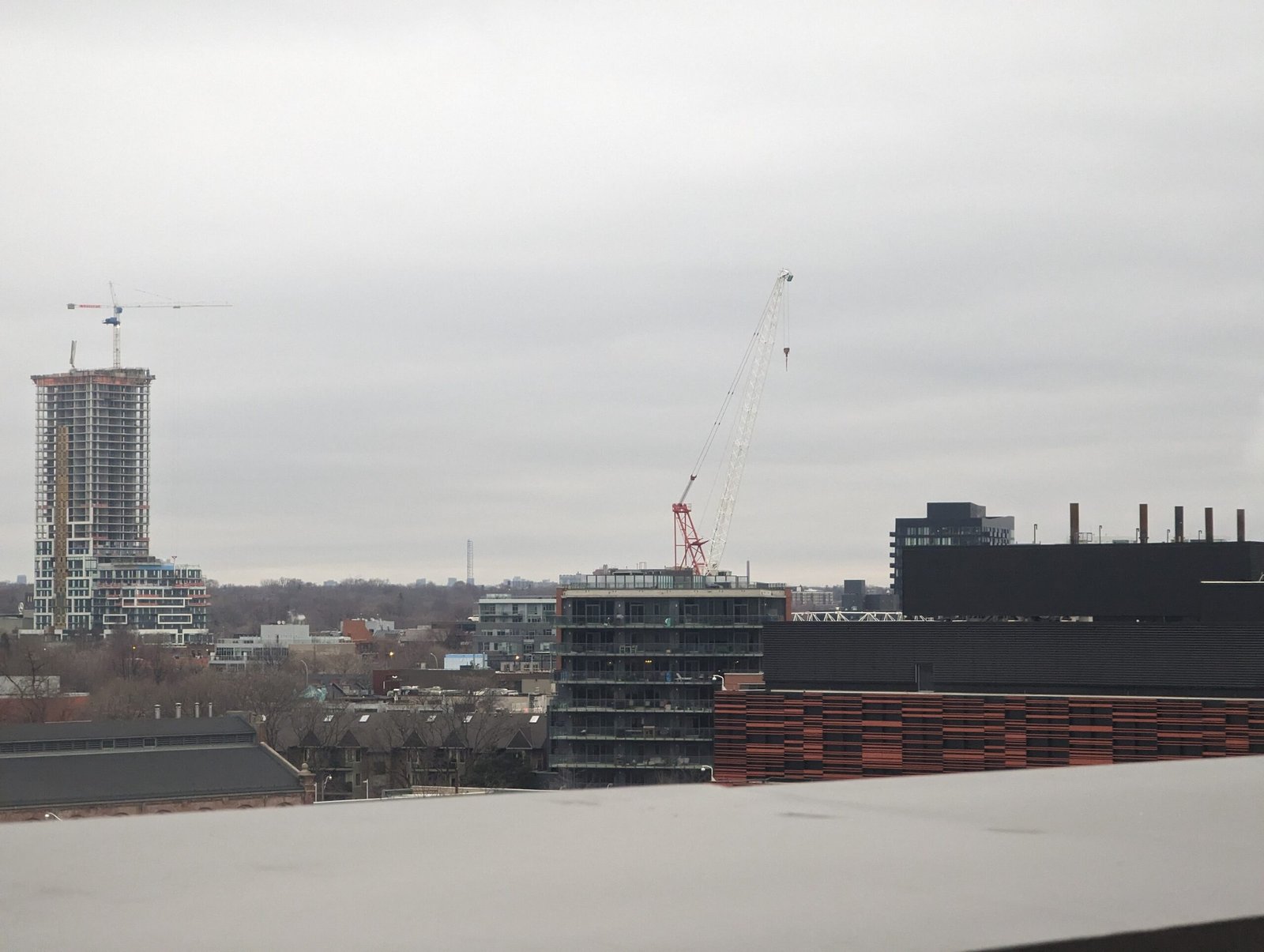 The Toronto skyline, including the CN Tower.