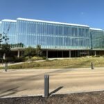 AstraZeneca's headquarters building on the Cambridge Biomedical Campus in England.