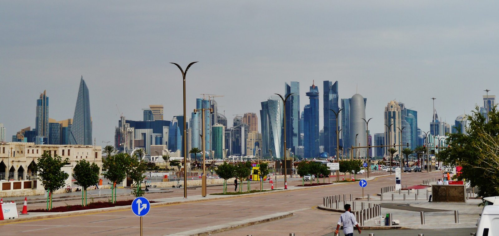 The Doha skyline in Qatar, where Iranian negotiators met Qatari mediators on Saturday.