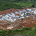 An Ebola treatment centre in Sierra Leone, pictured during an earlier outbreak.