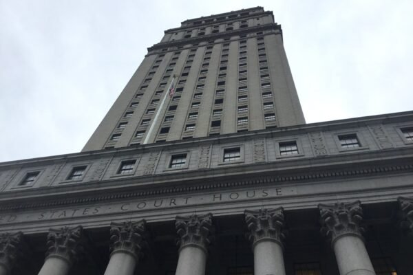 The Thurgood Marshall United States Courthouse in Manhattan, New York, home of the US District Court for the Southern District of New York. File photo.