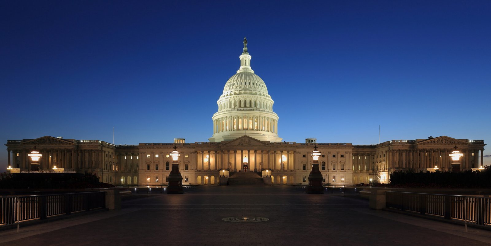 The United States Capitol building at dusk in Washington, DC, file photo.