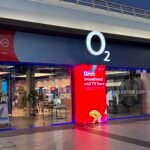 An O2 store in The O2, London, UK.