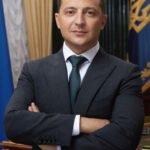 Official portrait of Ukrainian President Volodymyr Zelenskiy.