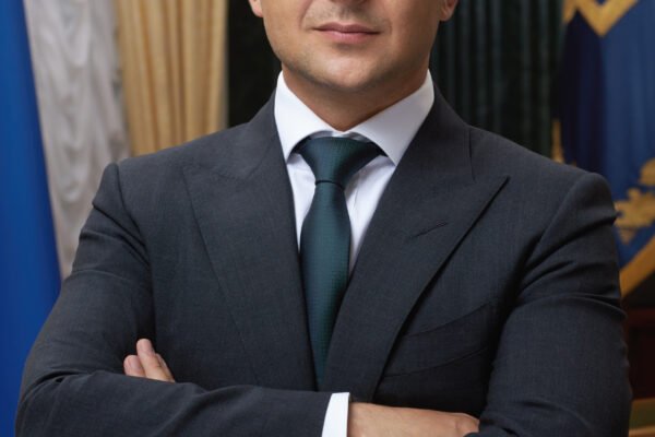 Official portrait of Ukrainian President Volodymyr Zelenskiy.