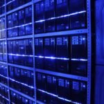 Rows of servers inside a data centre
